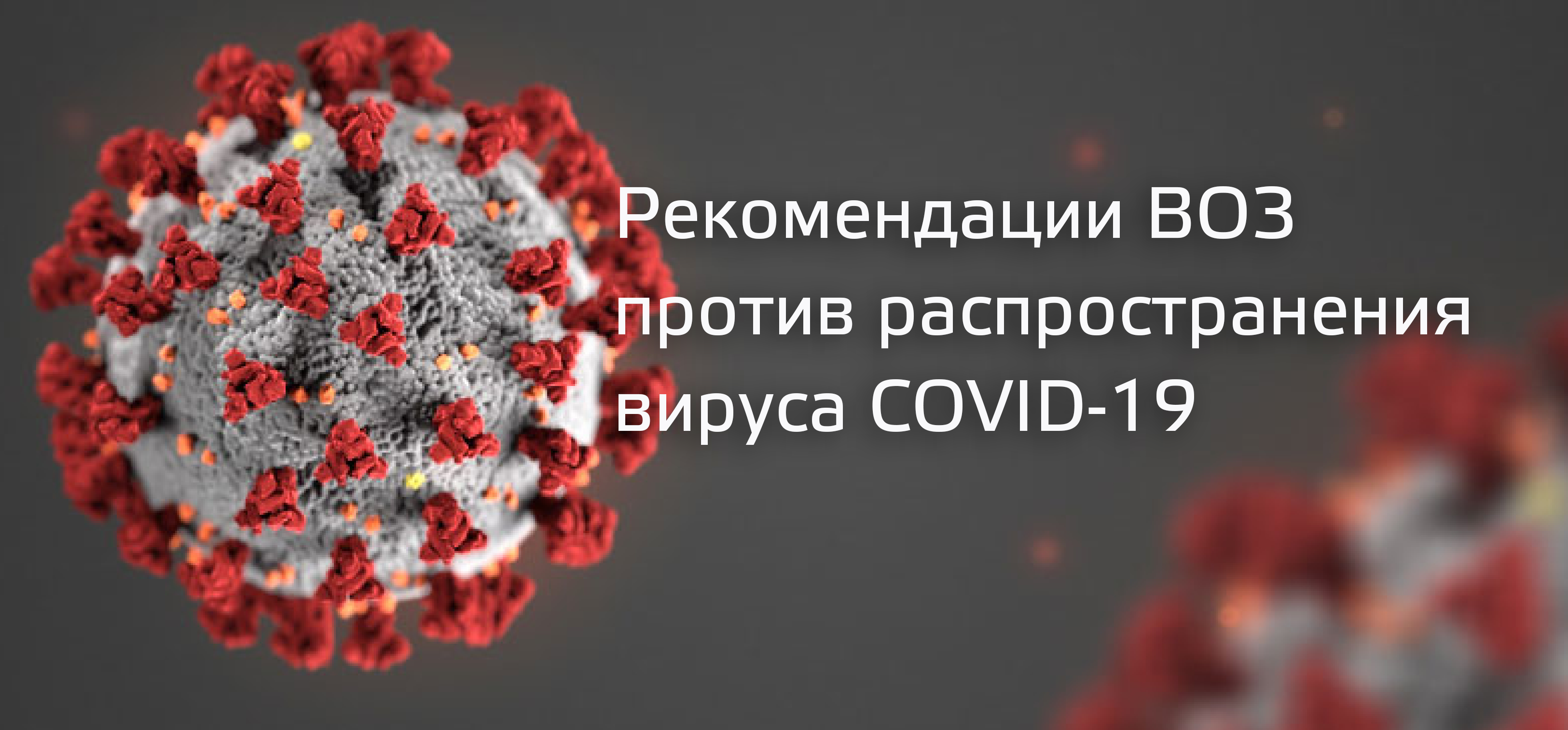 Рекомендации ВОЗ против распространения вируса COVID-19